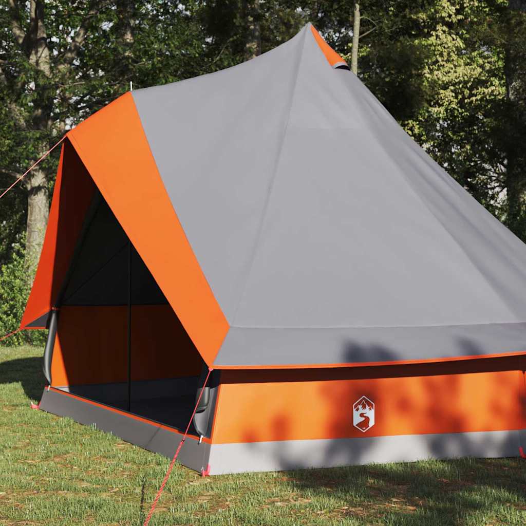 Tenda Tipi Grigio e arancione 400 x 346 x 250 cm taffetÃ 