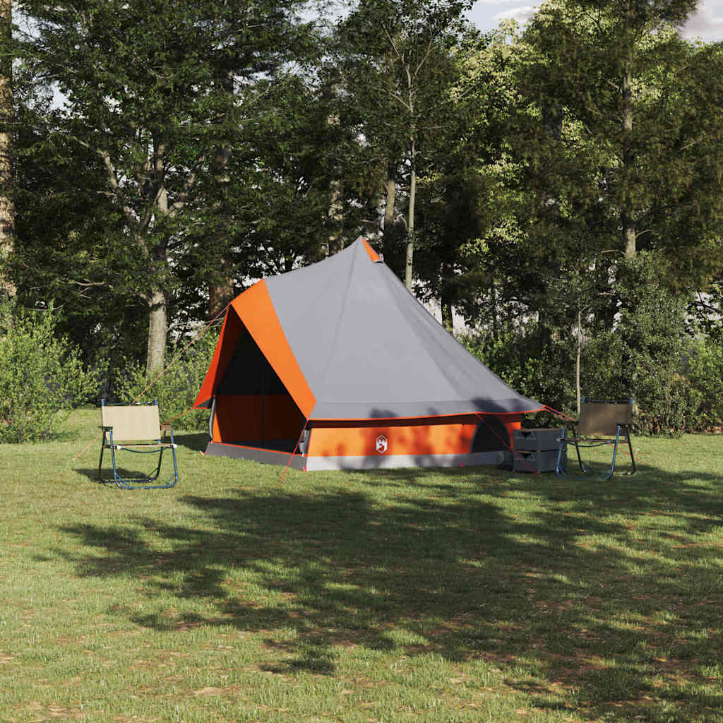 Tenda Tipi Grigio e arancione 400 x 346 x 250 cm taffetÃ 
