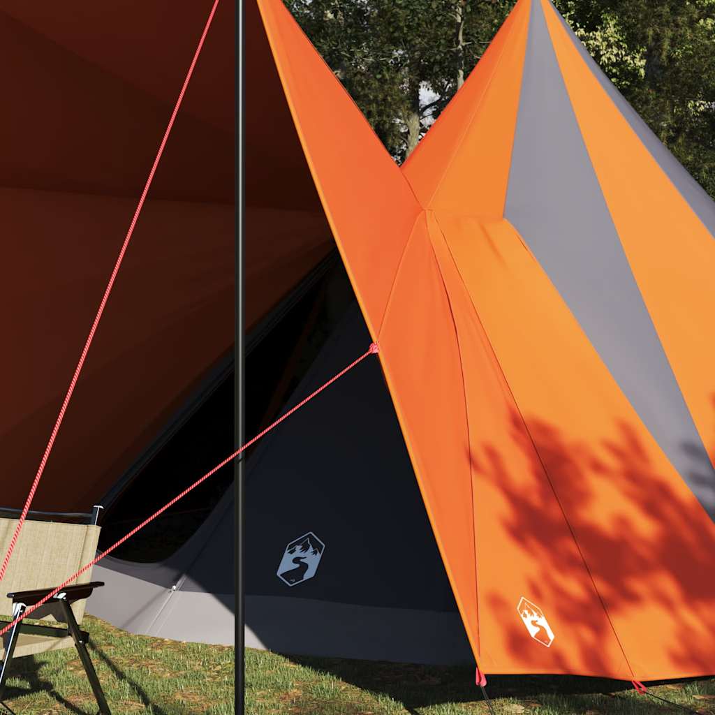 Tenda Tipi Grigio e arancione 510 x 690 x 330 cm taffetÃƒÂ 
