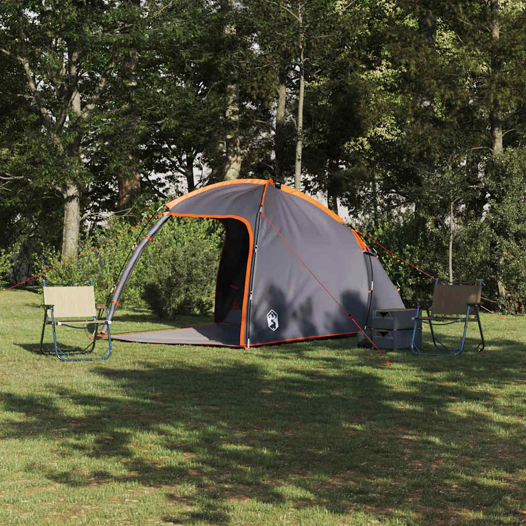 Tenda Capanna Grigio e arancione 370 x 230 x 185 cm taffetÃ 