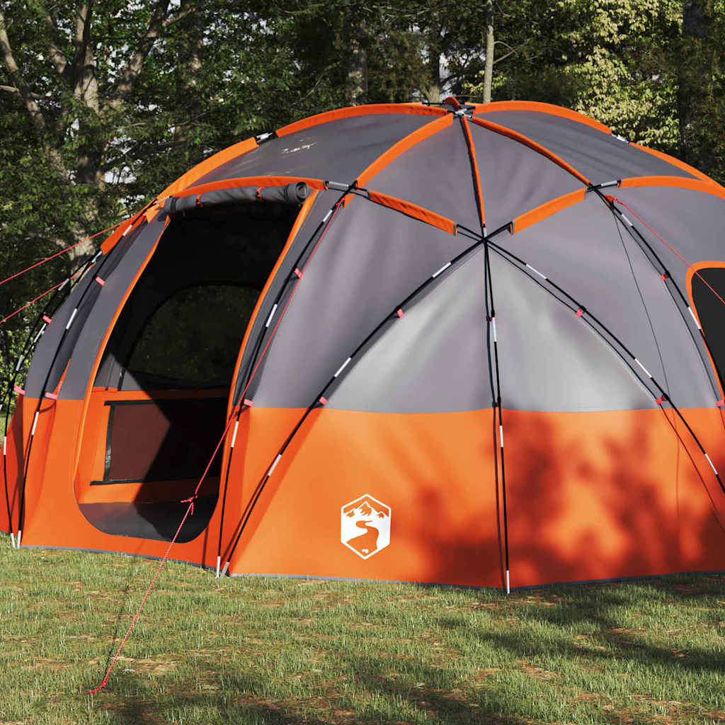 Tenda a Cupola Grigio e arancione 475 x 475 x 235 cm taffetÃƒÂ 