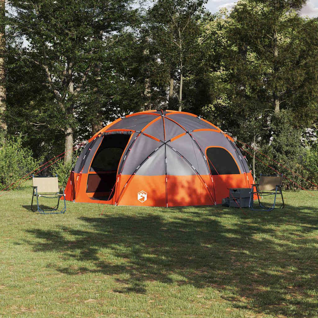 Tenda a Cupola Grigio e arancione 475 x 475 x 235 cm taffetÃƒÂ 