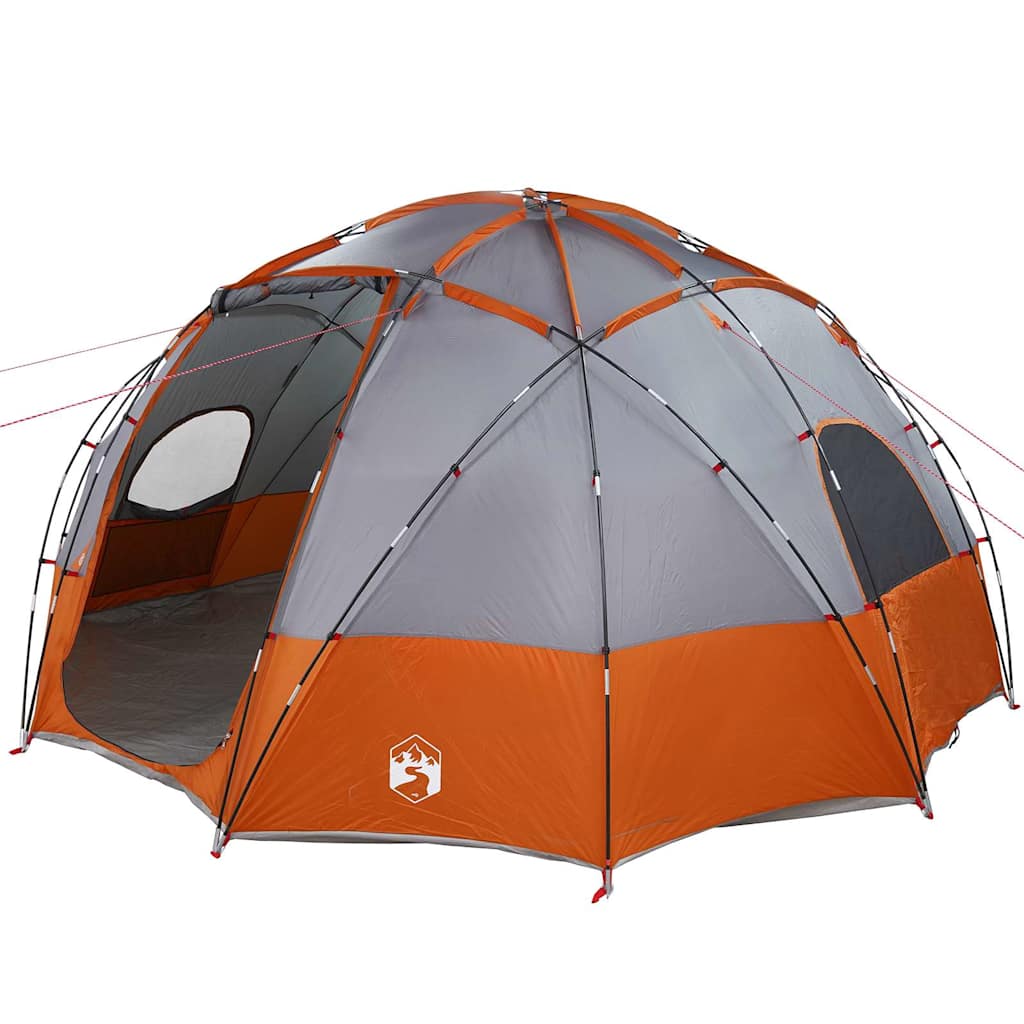 Tenda a Cupola Grigio e arancione 475 x 475 x 235 cm taffetÃƒÂ 