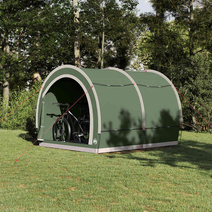 Tenda porta biciclette con tetto Verde 256 x 222 x 182 cm
