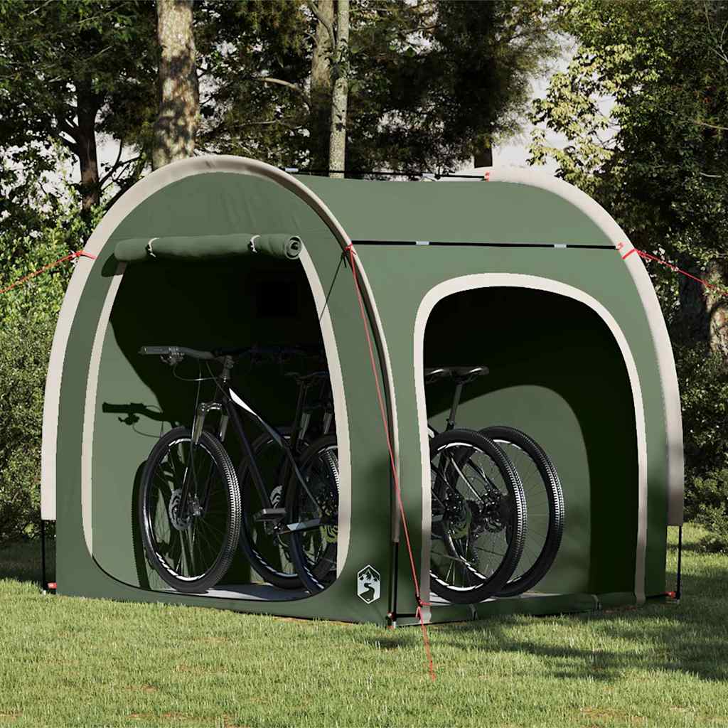 Tenda porta biciclette con tetto Verde 218 x 156 x 180 cm