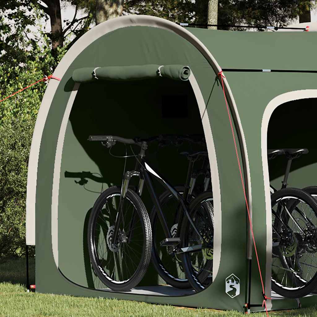 Tenda porta biciclette con tetto Verde 218 x 156 x 180 cm