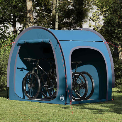 Tenda porta biciclette con tetto Blu 218 x 156 x 180 cm