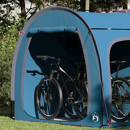 Tenda porta biciclette con tetto Blu 218 x 156 x 180 cm