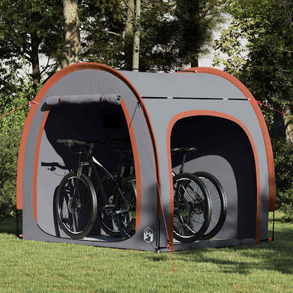 Tenda porta biciclette Grigio e arancione 218 x 156 x 180 cm