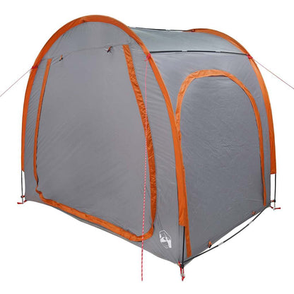 Tenda porta biciclette Grigio e arancione 218 x 156 x 180 cm