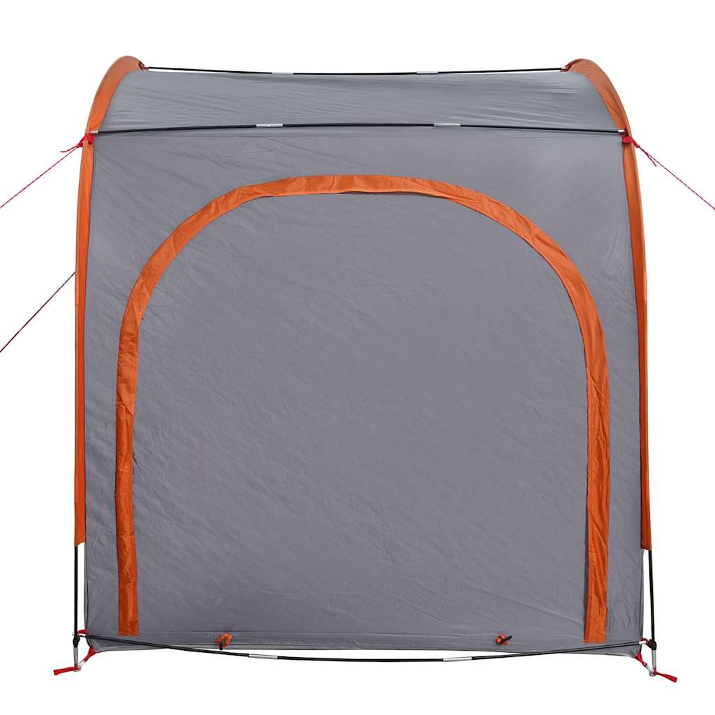 Tenda porta biciclette Grigio e arancione 218 x 156 x 180 cm