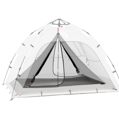 Tenda interna con tetto Nero 240 x 160 x 133 cm a rete