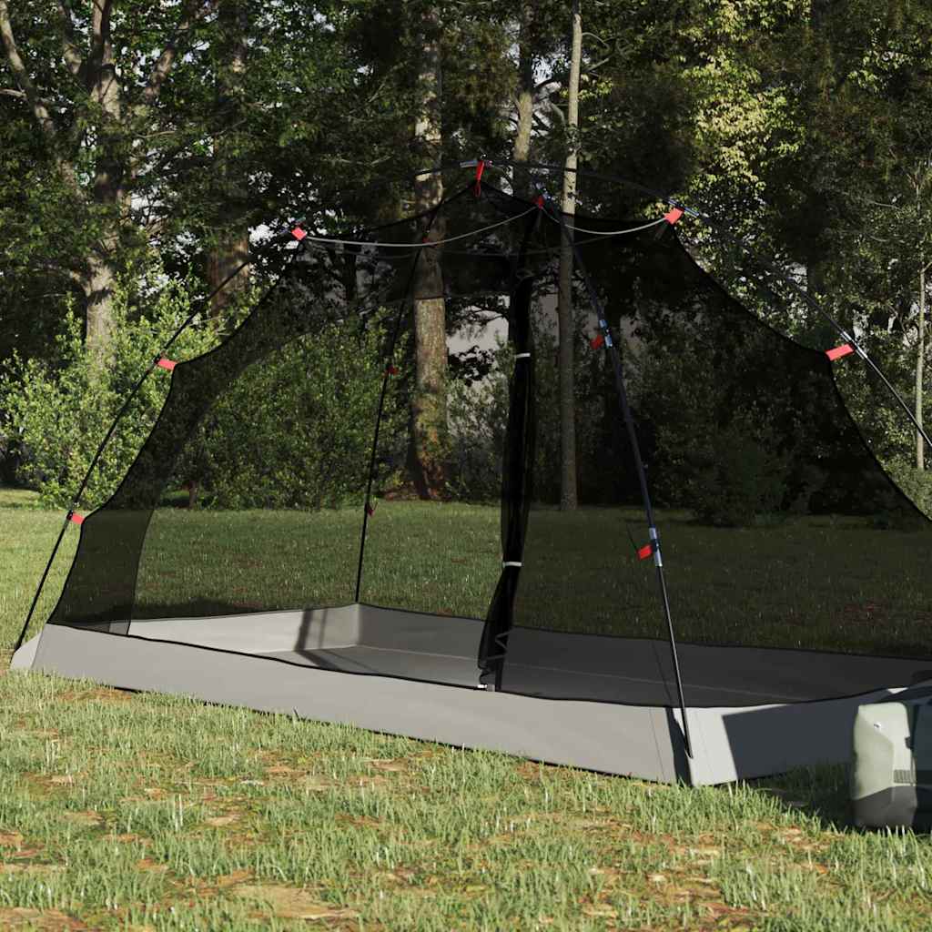 Tenda con tetto Grigio e Nero 236 x 108 x 120 cm
