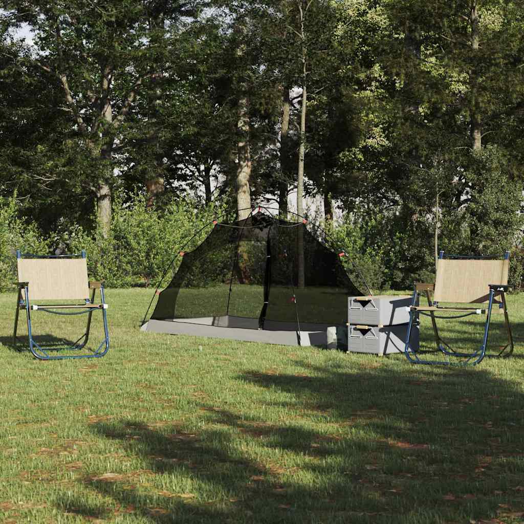 Tenda con tetto Grigio e Nero 236 x 108 x 120 cm