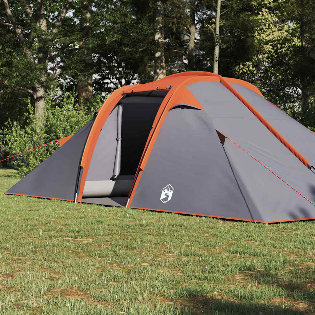 Tenda tunnel Grigio e arancione 510 x 240 x 156 cm taffetÃ 
