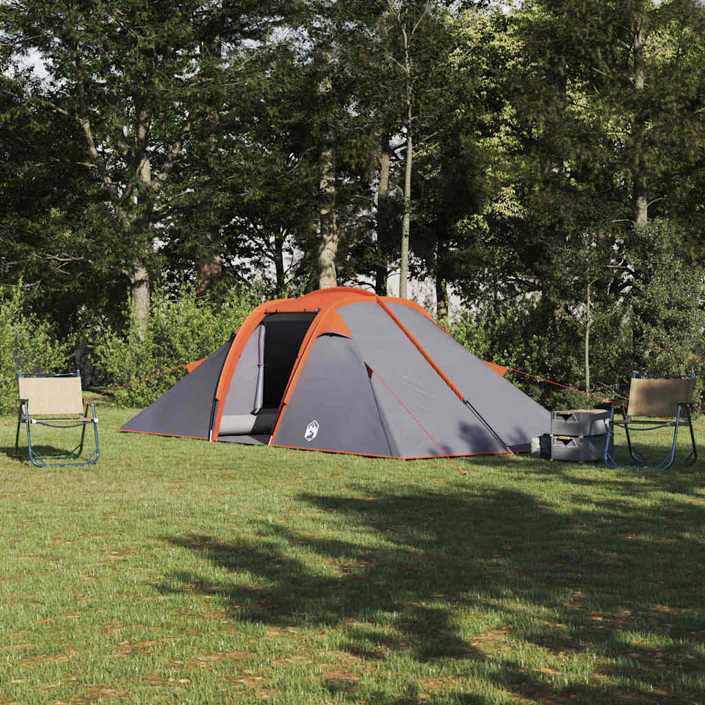 Tenda tunnel Grigio e arancione 510 x 240 x 156 cm taffetÃ 