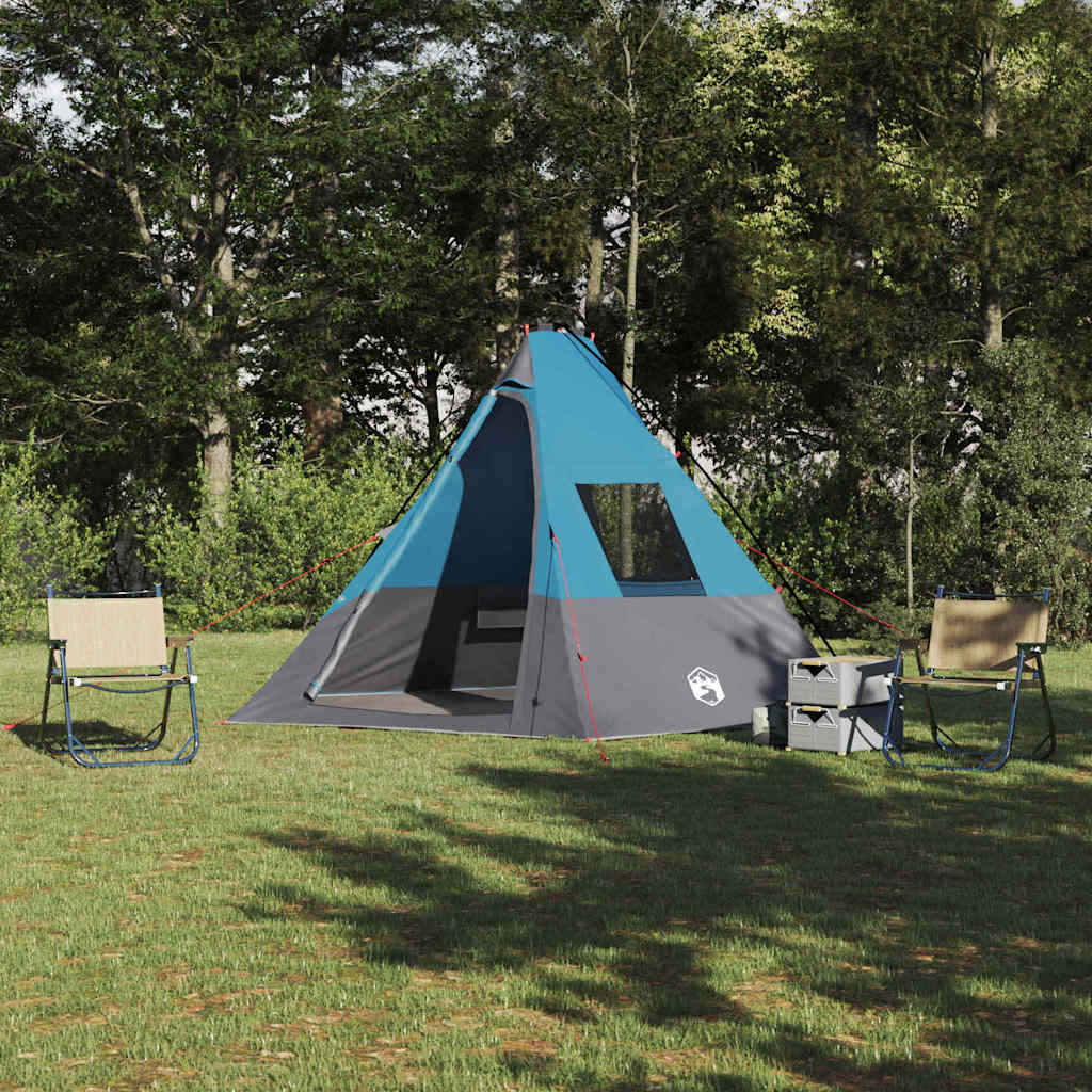 Tenda Tipi con tetto Blu 383 x 338 x 217 cm taffetÃ 
