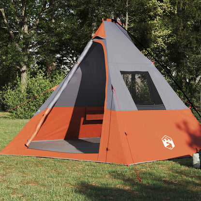 Tenda Tipi Grigio e arancione 383 x 338 x 217 cm taffetÃ 