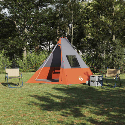 Tenda Tipi Grigio e arancione 383 x 338 x 217 cm taffetÃ 