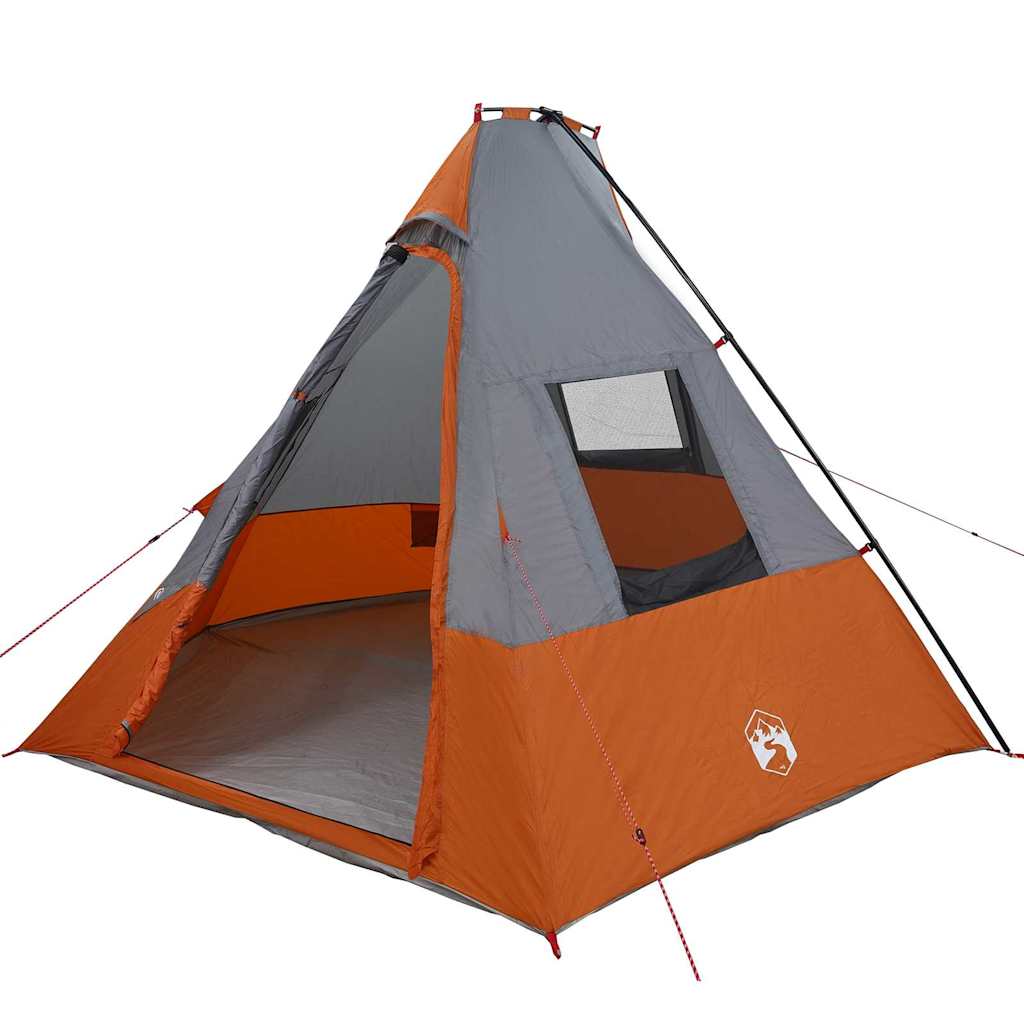 Tenda Tipi Grigio e arancione 383 x 338 x 217 cm taffetÃ 