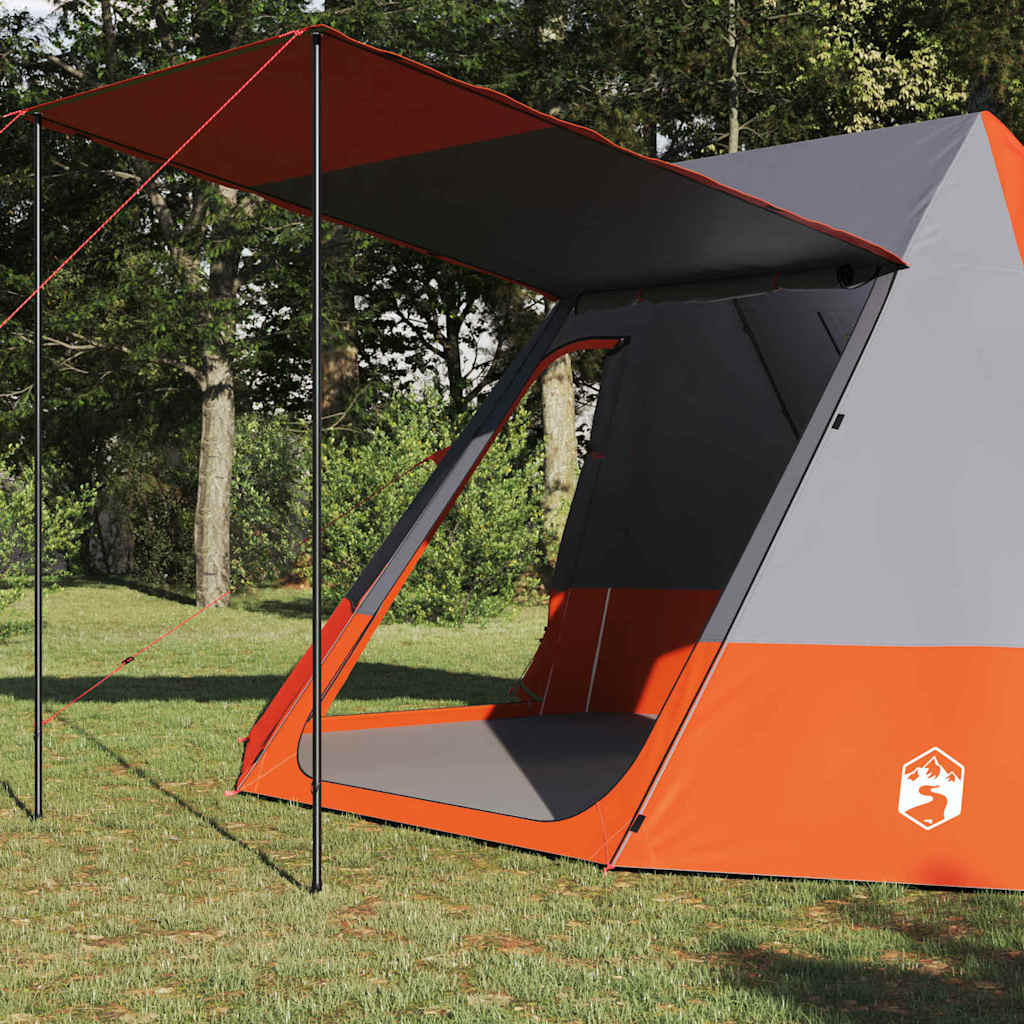 Tenda da campeggio Grigio e arancione 482 x 360 x 227 cm