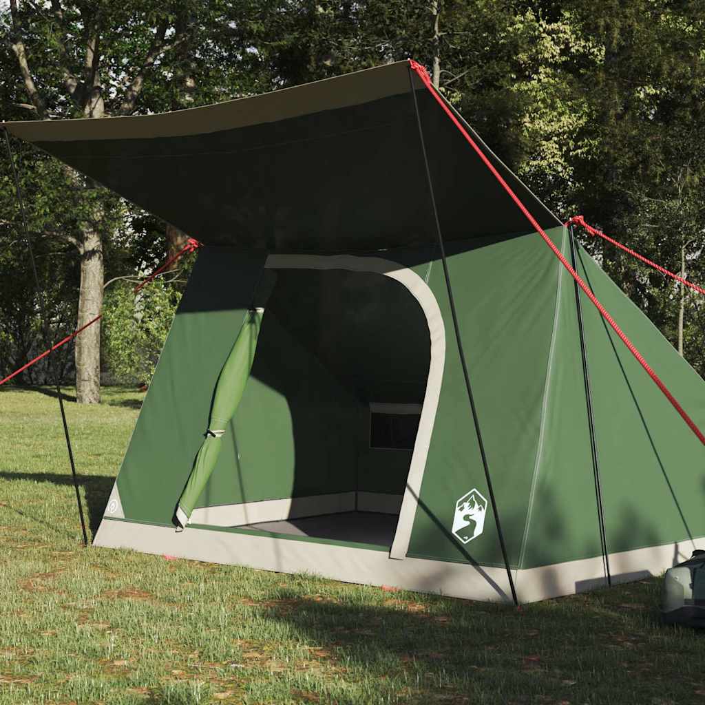 Tenda da campeggio con tetto Verde 223 x 163 x 130 cm taffetÃ 