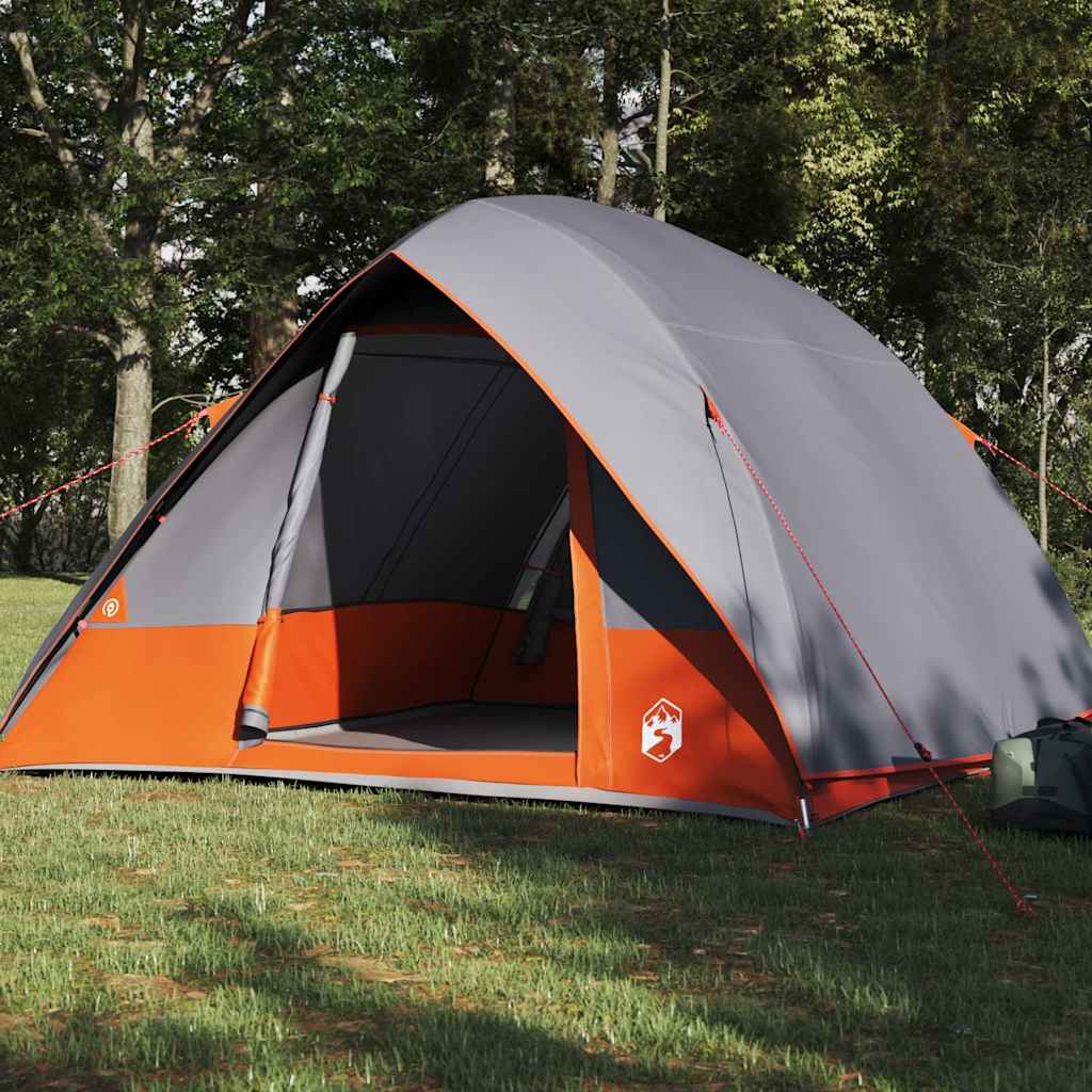 Tenda da campeggio Grigio e arancione 275 x 230 x 140 cm