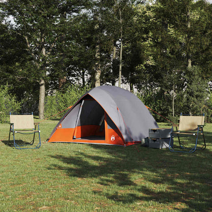 Tenda da campeggio Grigio e arancione 275 x 230 x 140 cm