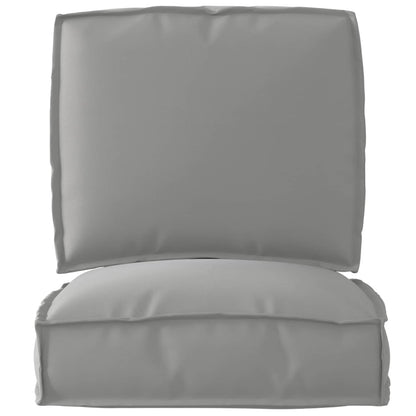 Set di Cuscini per Pallet 2 pcs Grigio Tessuto Oxford