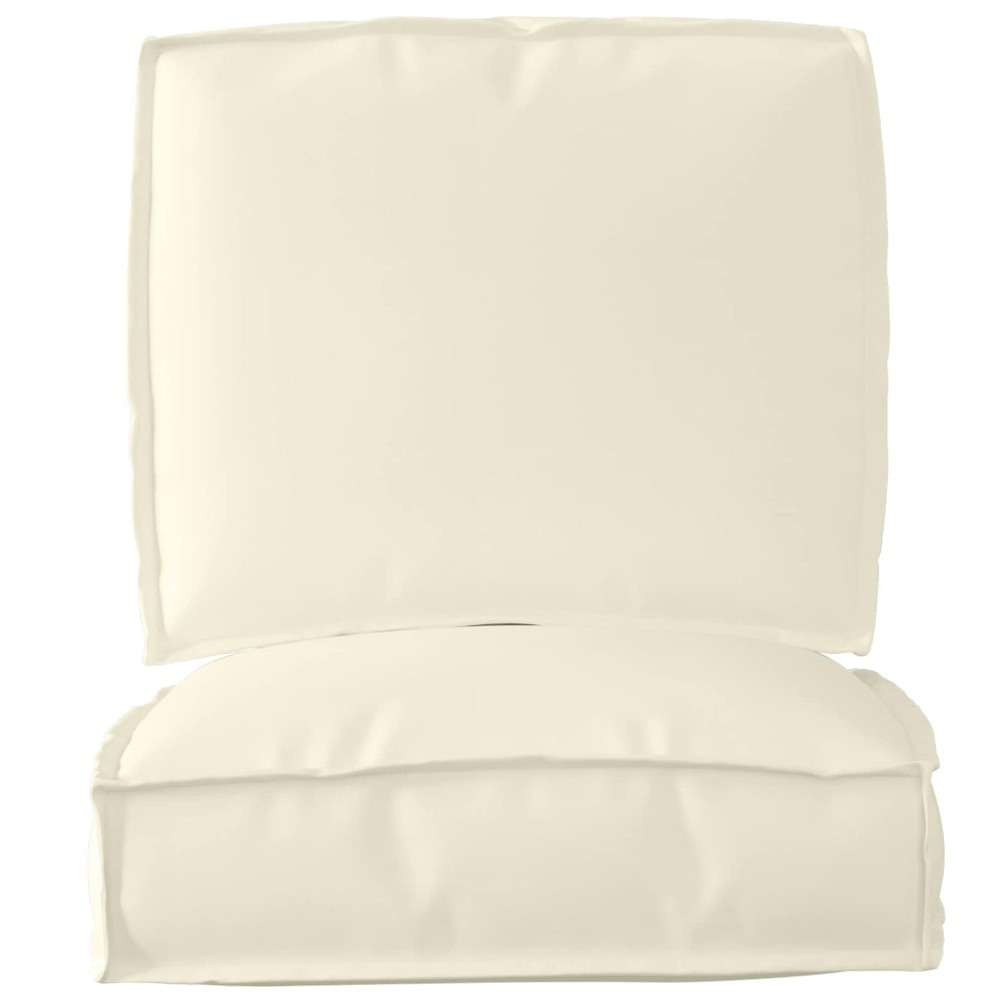 Set di Cuscini per Pallet 2 pcs Crema Tessuto Oxford