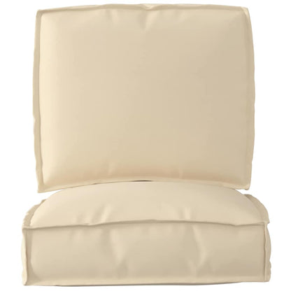 Set di Cuscini per Pallet 2 pcs Beige Tessuto Oxford