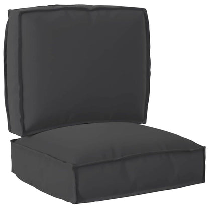 Set di Cuscini per Pallet 2 pcs Nero Tessuto Oxford