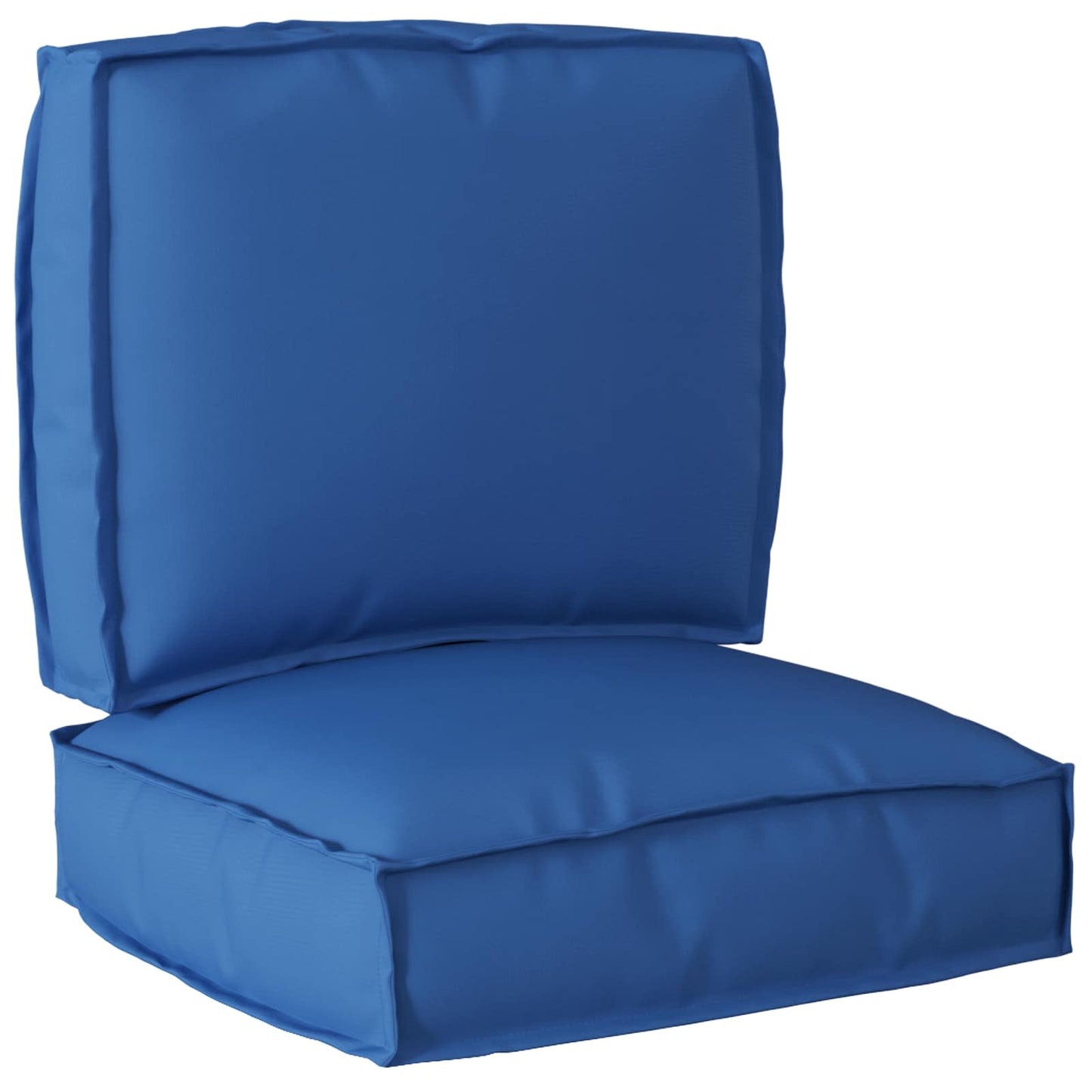 Set di Cuscini per Pallet 2 pcs Blu Reale Tessuto Oxford