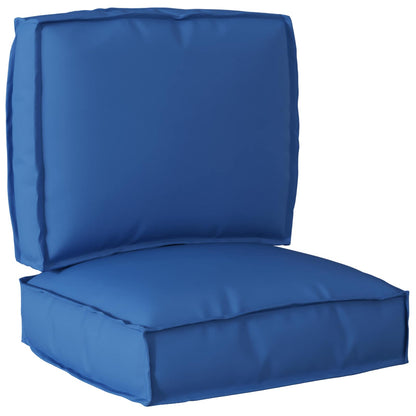 Set di Cuscini per Pallet 2 pcs Blu Reale Tessuto Oxford