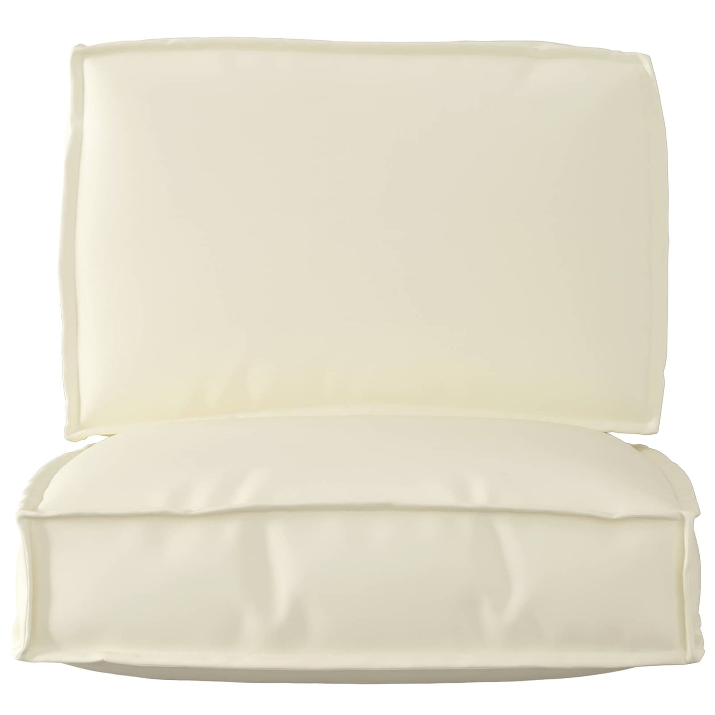 Set di Cuscini per Pallet 2 pcs Crema Tessuto Oxford