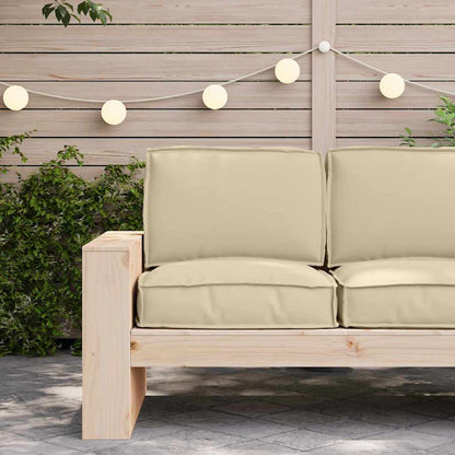 Set di Cuscini per Pallet 2 pcs Beige Tessuto Oxford