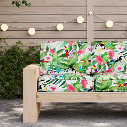 Set di Cuscini per Pallet Floreale 2 pcs Giungla Tropicale