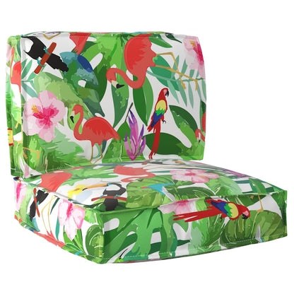 Set di Cuscini per Pallet Floreale 2 pcs Giungla Tropicale