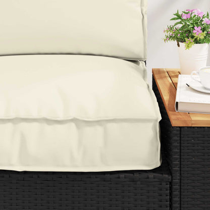 Set di Cuscini per Pallet 2 pcs Crema Tessuto Oxford