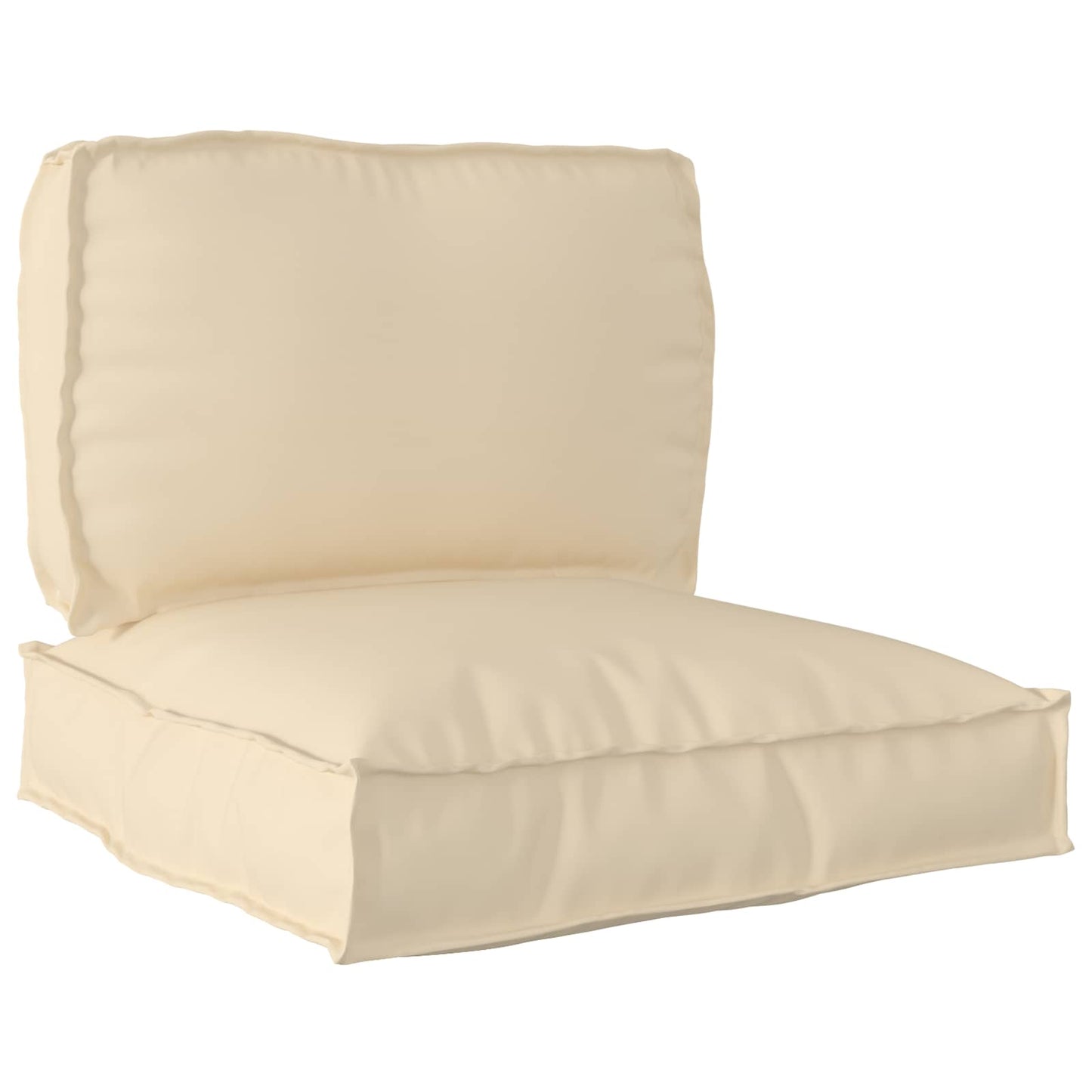 Set di Cuscini per Pallet 2 pcs Beige Tessuto Oxford