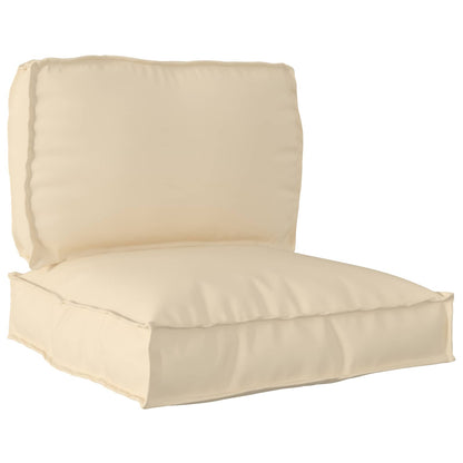 Set di Cuscini per Pallet 2 pcs Beige Tessuto Oxford