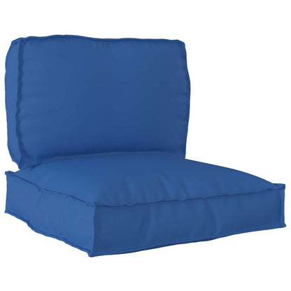 Set di Cuscini per Pallet 2 pcs Blu Reale Tessuto Oxford