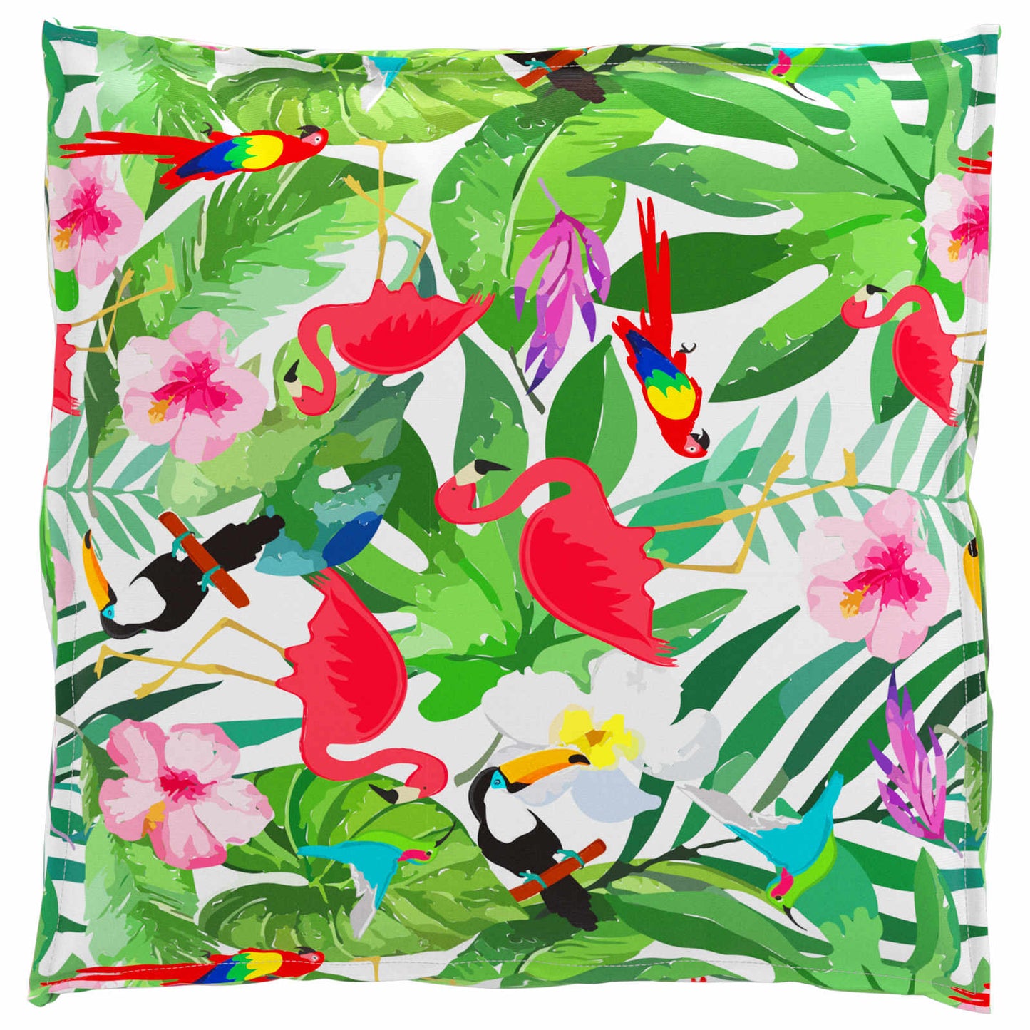 Set di Cuscini per Pallet Floreale 2 pcs Giungla Tropicale