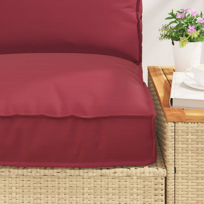 Set di Cuscini per Pallet 2 pcs Crema Tessuto Oxford