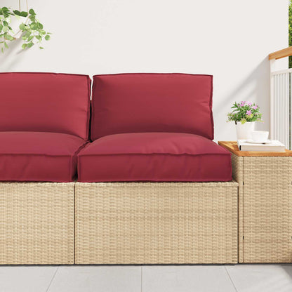 Set di Cuscini per Pallet 2 pcs Nero Tessuto Oxford
