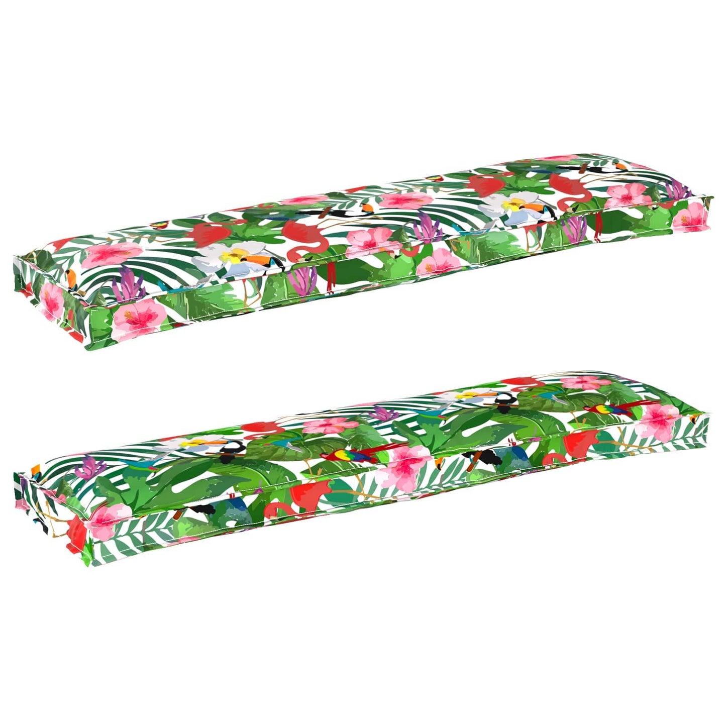 Set di Cuscini per Pallet Floreale 2 pcs Giungla Tropicale