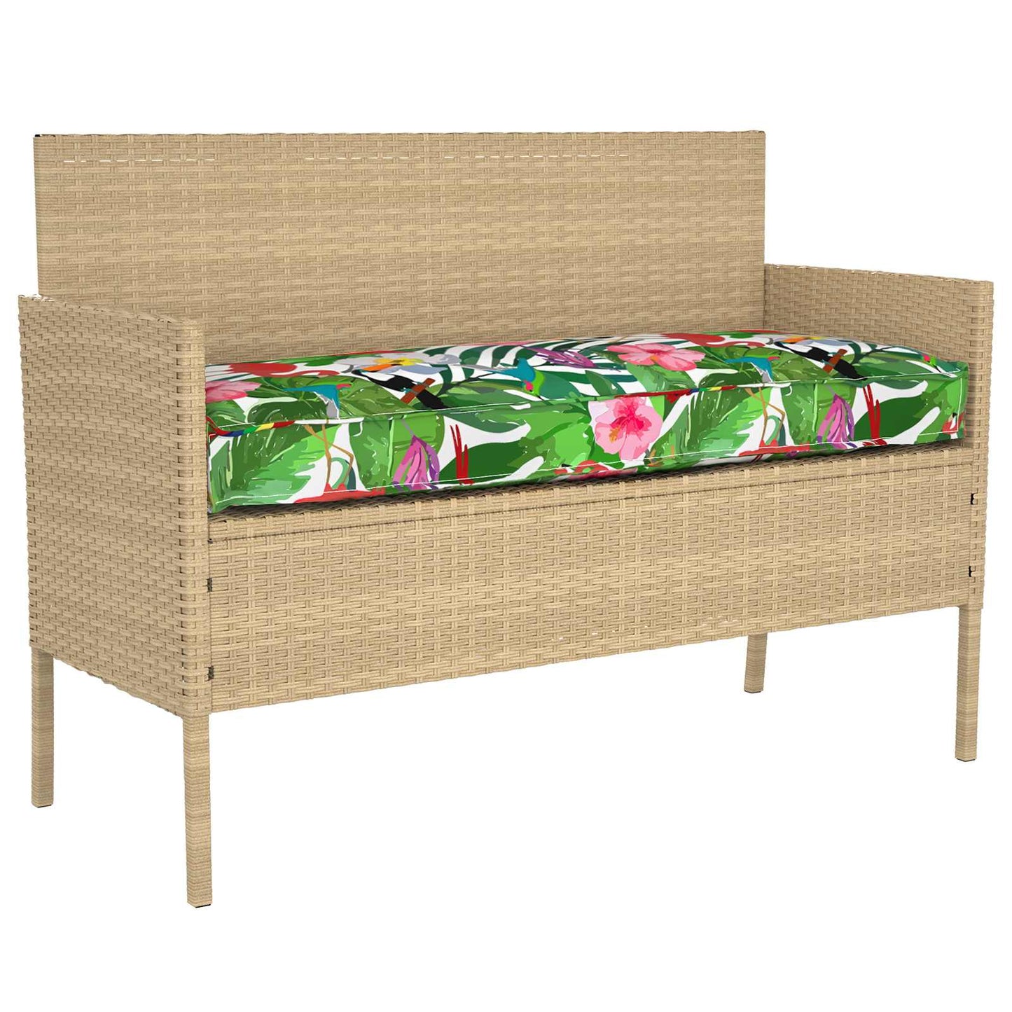 Set di Cuscini per Pallet Floreale 2 pcs Giungla Tropicale