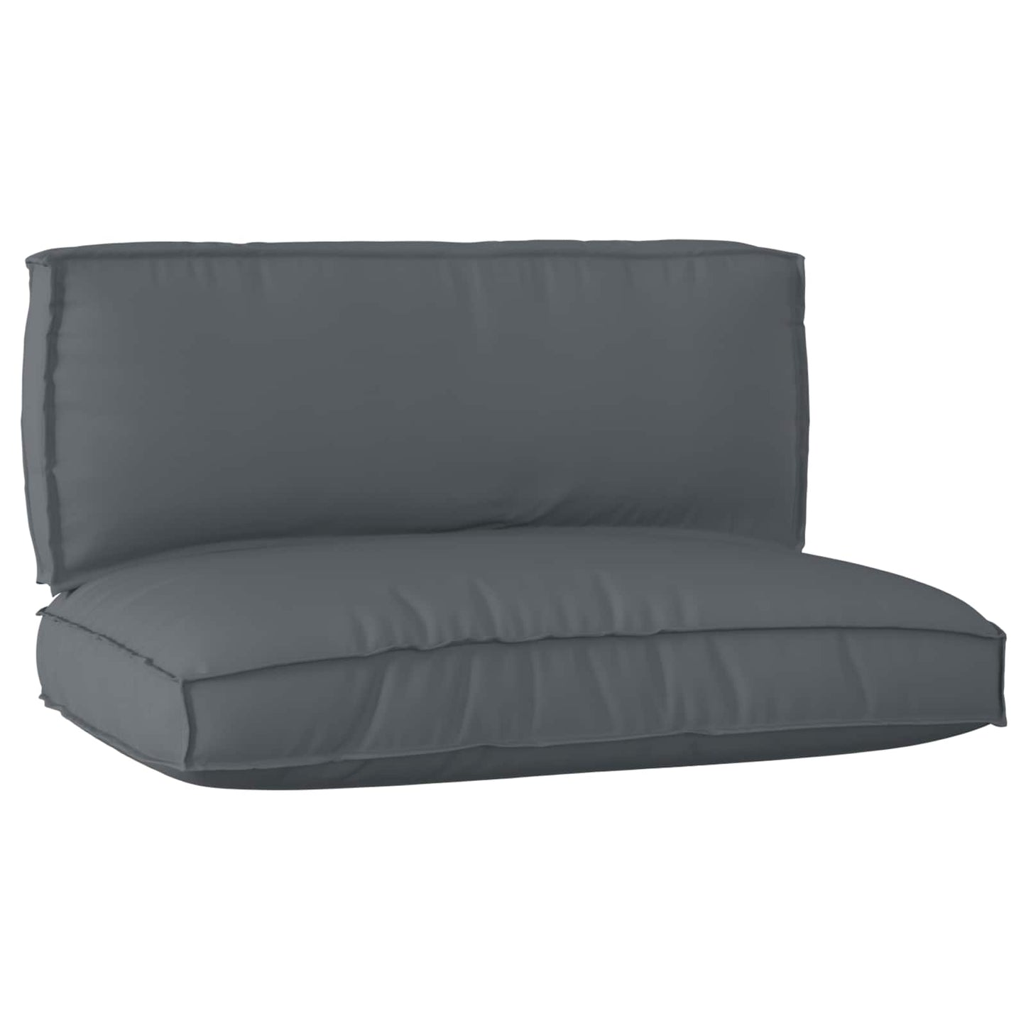 Set di Cuscini per Pallet 2 pcs Antracite Tessuto Oxford