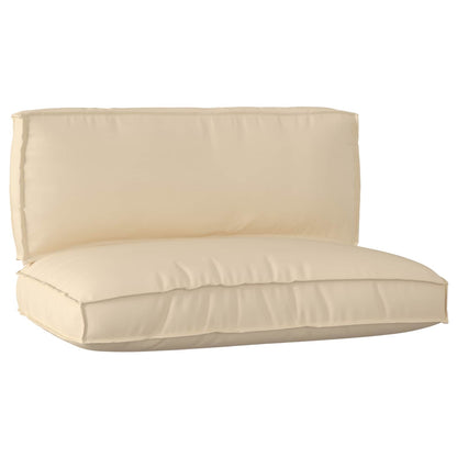 Set di Cuscini per Pallet 2 pcs Beige Tessuto Oxford