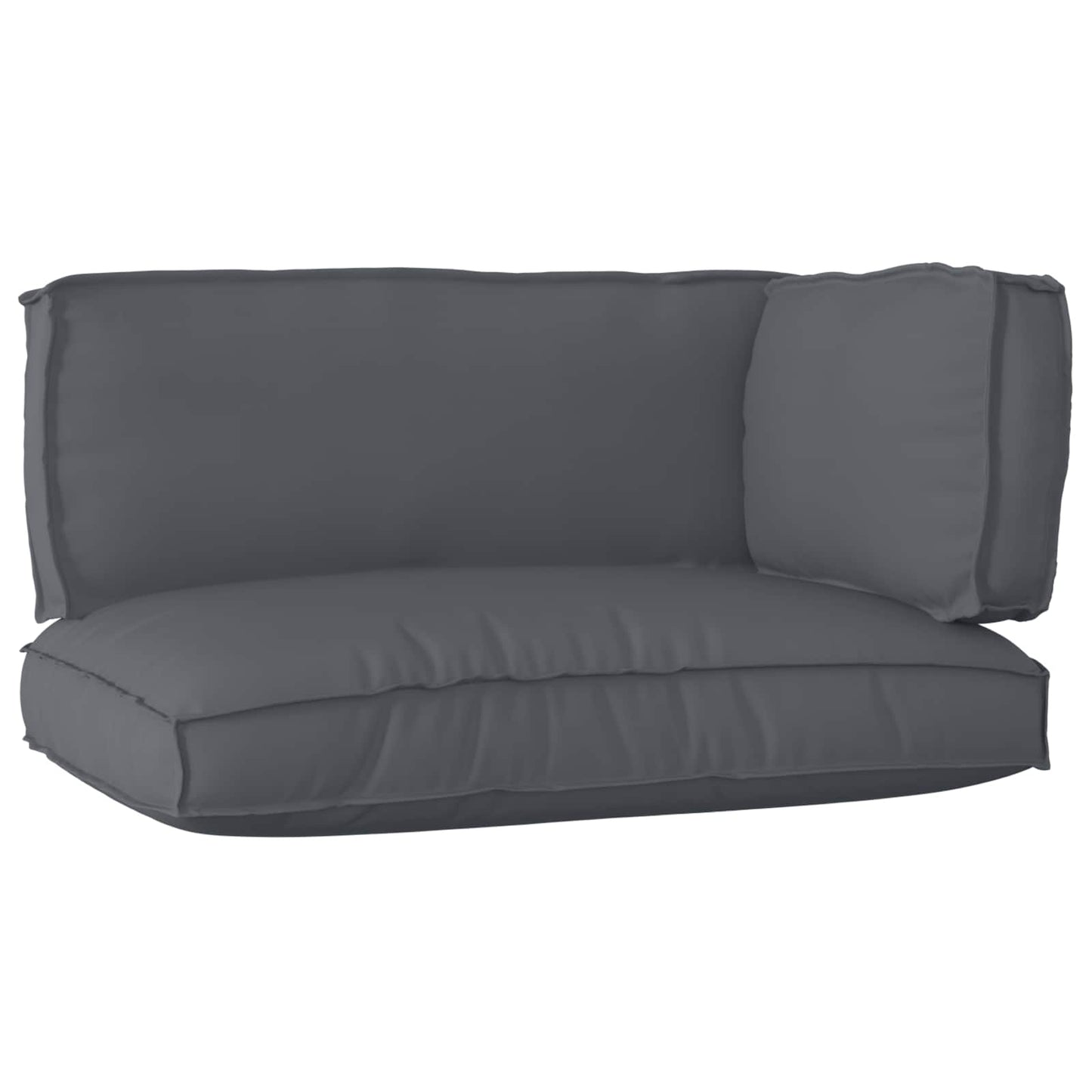 Set di Cuscini per Pallet 3 pcs Antracite Tessuto Oxford
